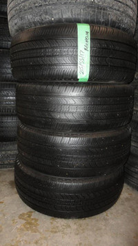 215 55 17 2 Michelin Energy Saver Used A/S Tires With 70% Tread Left