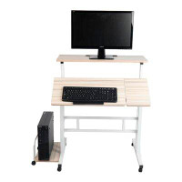 Mind Reader  Bedside Workstation Adjustable Nightstand  Standing Desks