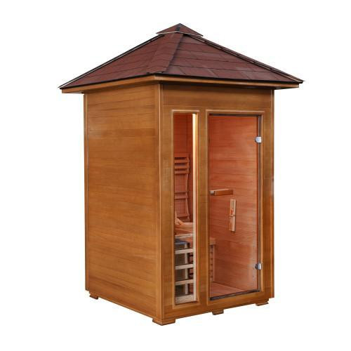 Bristow 50x50 2-person outdoor traditional sauna - Roof Dimensions: 61x 61 in Hot Tubs & Pools - Image 2