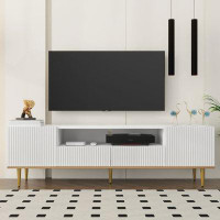 Mercer41 TV Stand Cabinet for 70+ Inch TV