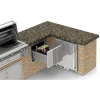 Alfresco Insulated Undercounter Ice Drawer and Beverage Centre for Gas Grill