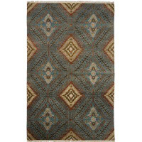 Shalom Brothers Tucson Hand-Knotted Blue/Brown/IvoryArea Rug