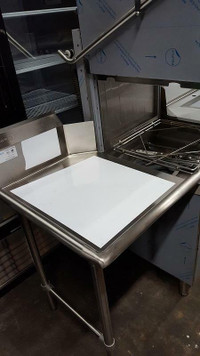 Clean dish table for Commercial dishwasher  - All stainless steel sink and table