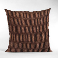 Plutus Brands Plutus Brown Plush Pelt Animal Faux Fur Luxury Throw Pillow Rectangular