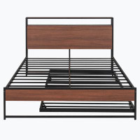 Home Decor Modern Design Modern Metal Platform Bed Frame With Bed