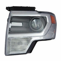 Head Lamp Driver Side Ford F150 2013-2014 Hid Chrome High Quality , FO2518120