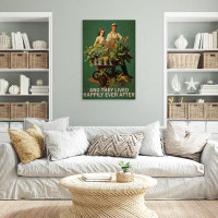 Trinx Plants And They Lived Happily - 1 Piece Rectangle Graphic Art Print On Wrapped Canvas
