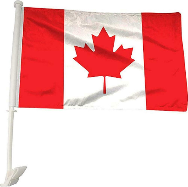 12 X 18 CANADIAN FLAGS FOR YOUR CAR -- Easy to set up -- Show off your Canadian pride! in Other - Image 4