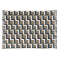 East Urban Home St Louis Football Luxury Square Pattern Chenille Rug