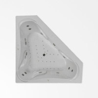 WaterTech Baignoire encastrée en acrylique L 71,5 po x l 71,5 po