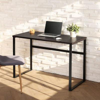 Ebern Designs New Age Modern Comteparory Home Office Utility Working Desk Brown Finish