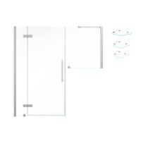 Ove Decors Endless Tampa 68.11" W x 0.71" D x 72.01" H Frameless Rectangle Shower Kit with Fixed Panel