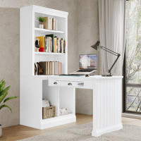 Wildon Home® Brancaccio L-Shaped Desk with Hutch