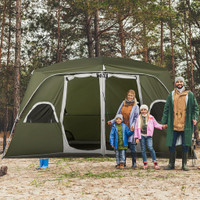 Camping Tent 13.1'L x 9'W x 6.9'H Dark Green