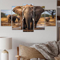 Ebern Designs Elephant Majestic Guardian - Animals Wall Art Print - 5 Panels