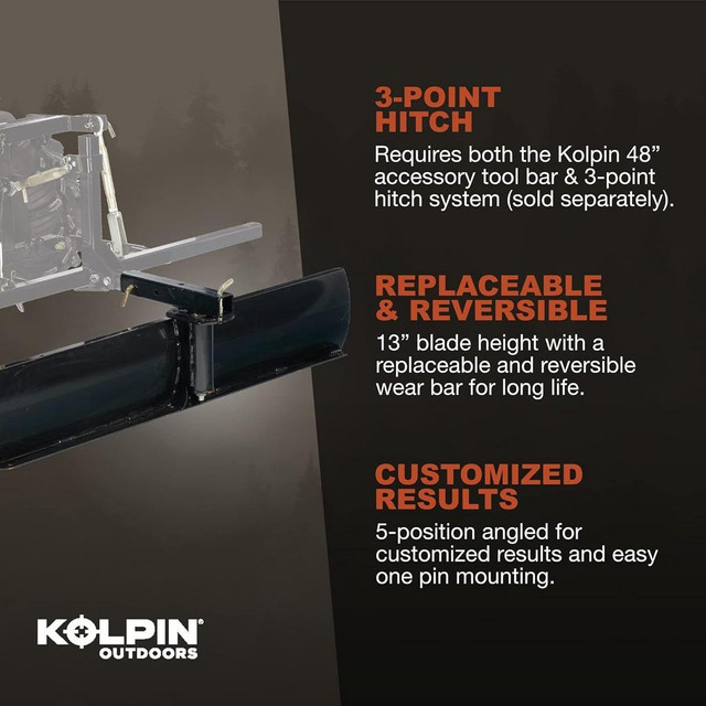 Kolpin Rear Blade, 48-Inch - FRB48, Universal in ATV Parts, Trailers & Accessories in Ontario - Image 3