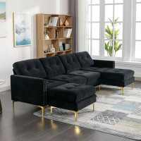 House of Hampton Hauger 4 - Piece Upholstered Sectional