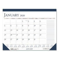 Symple Stuff Tiffin Monthly Desk Pad Calendar with Large Notes Section