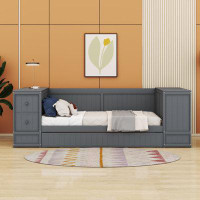 Red Barrel Studio Bacote Twin Size Daybed With Storage Arms