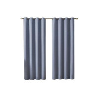 Ebern Designs Thermal Insulated Window Curtain Grommet Panels Set