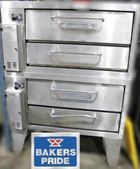 Bakers Pride Gas Double Stacked Stone Deck Pizza Ovens