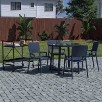 COSCO Round 4 - Person 35.43" Long Dining Set