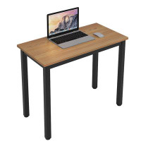 Latitude Run® Industrial Teak And White Desk: Durable, Stable, Elegant Design, Multi-Functional, Satisfaction Guaranteed