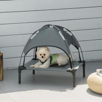 Elevated Dog Bed 25.2" x 18.1" x 24.4" Grey