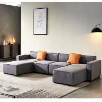Latitude Run® Modular U Shape Sectional Fabric Sofa, Upholstered Sofa