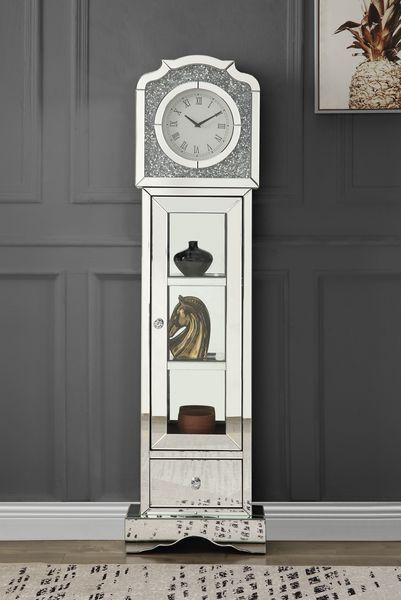 AF - Mirror, Faux Diamond & LED - Grandfather Clock ( 9 Choices )  18L X 8W X 63H in Home Décor & Accents