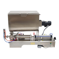 Pneumatic Mix Stir Rotate Thick Paste Fill Machine 100-1000ml Liquid Filling With Heating Head 160420