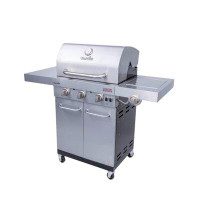 Charbroil Charbroil Signature Series 3-Burner Infrared Propane Gas Grill Cabinet with Side Burner