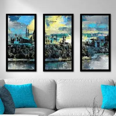 Made in Canada - East Urban Home Parliament Hill, Ottawa III' Framed Graphic Art Print Multi-Piece Image on Acrylic