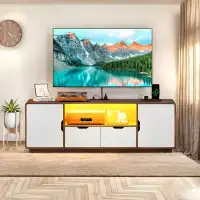 Wrought Studio LED TV Stand With Power Outlet For Tvs Up To 65" For Living Room