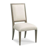 Woodbridge Furniture Callisto Linen Upholstered King Louis Back Side Chair in Beige
