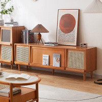 STAR BANNER Simple Japanese solid wood TV cabinet living room home retro TV cabinet