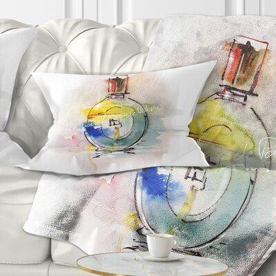 Made in Canada - East Urban Home Perfume Bottle Lumbar Pillow in Bedding