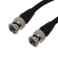 Molded Composite RG59 BNC Cable Male to Male - CL3/FT4 - 10ft -  BNC1M-10-PCP0