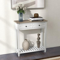 Gracie Oaks Gracie Oaks Console Table With 2 Drawer