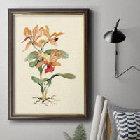 Gracie Oaks Orange Orchid Premium Framed Canvas- Ready To Hang