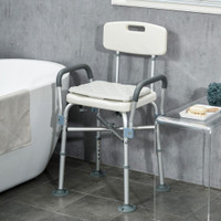Shower Chair 21.1" W x 20.5" D x 35.4" H White