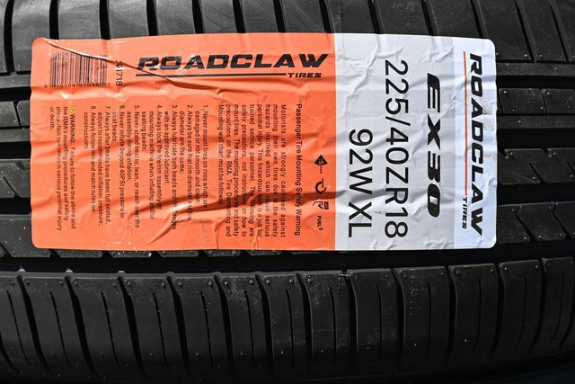 225/40/R18 Tire ROADCLAW EX30 call/text 289 654 7494 (4new) 18 inch tire sale 225/40/18 8487 tire 225 40 r18 225/40/18 in Tires & Rims in Toronto (GTA) - Image 2