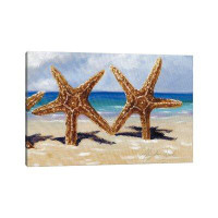 East Urban Home Two Starfish - Wrapped Canvas Print