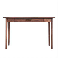 Recon Furniture 55.12"Brown solid wood rectangular desk,1-drawer