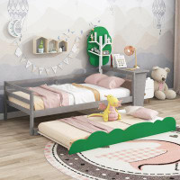 Zoomie Kids Twin Size Daybed With Desk
