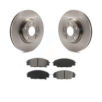 Front Disc Rotors and Semi-Metallic Brake Pads Kit by Transit Auto K8S-100448