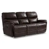 La-Z-Boy Trouper Leather Match Reclining Sofa