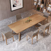 STAR BANNER Modern Simple Solid Wood Rectangular Dining Table And Chair Combination