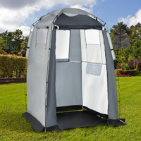 Shower Tent 59.5" x 59.5" x 82" Black & White