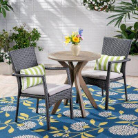 George Oliver Howarth Round 2 - Person 27.5'' Long Bistro Set with Cushions